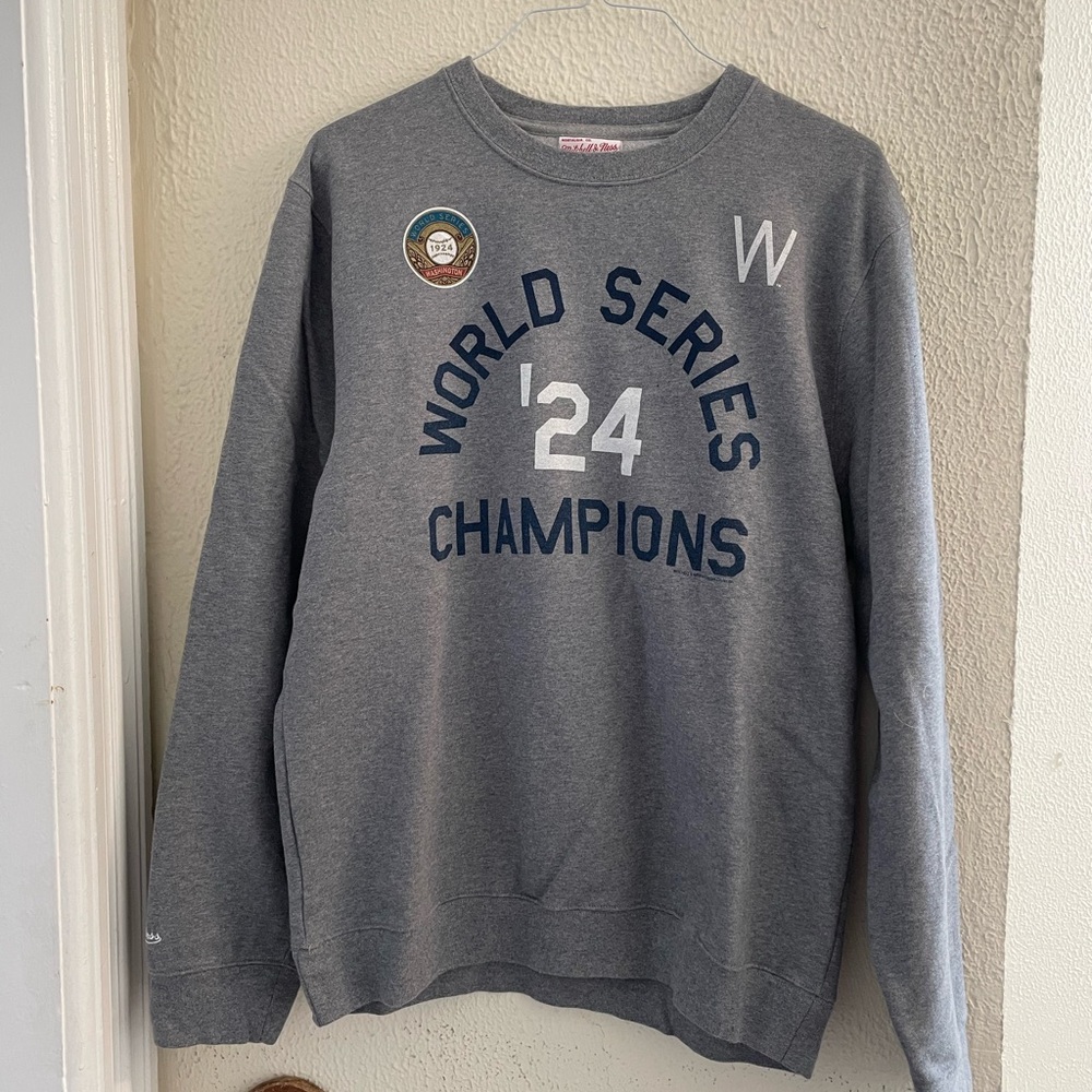 Mitchell & Ness Washington Nationals World Series 1924 Champions Sweatshirt